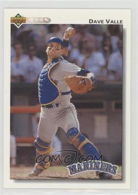 1992 Upper Deck - [Base] #182 - Dave Valle