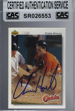 1992 Upper Deck - [Base] #183 - Chris Hoiles [CAS Certified Sealed]