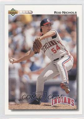 1992 Upper Deck - [Base] #212 - Rod Nichols