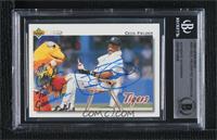 Cecil Fielder (Sitting with the San Diego Chicken) [BAS BGS Authentic]