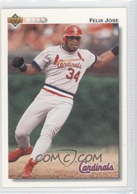 1992 Upper Deck - [Base] #264 - Felix Jose