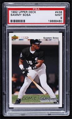 1992 Upper Deck - [Base] #438 - Sammy Sosa [PSA 9 MINT]