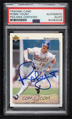 1992 Upper Deck - [Base] #456 - Robin Yount [PSA Authentic PSA/DNA Cert]