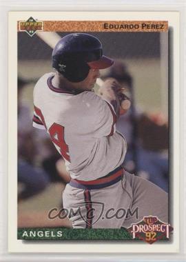 1992 Upper Deck - [Base] #52 - Top Prospect - Eduardo Perez [EX to NM]