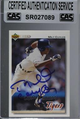 1992 Upper Deck - [Base] #536 - Milt Cuyler [CAS Certified Sealed]