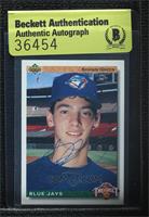 Top Prospect - Shawn Green [BAS Beckett Auth Sticker]