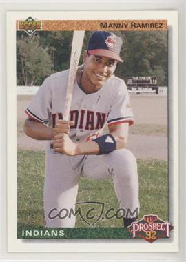 1992 Upper Deck - [Base] #63 - Top Prospect - Manny Ramirez