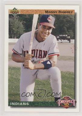 1992 Upper Deck - [Base] #63 - Top Prospect - Manny Ramirez