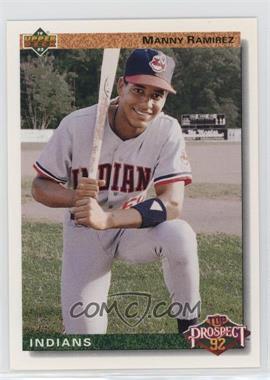 1992 Upper Deck - [Base] #63 - Top Prospect - Manny Ramirez