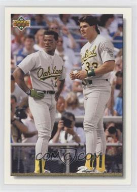 1992 Upper Deck - [Base] #640 - Rickey Henderson, Jose Canseco