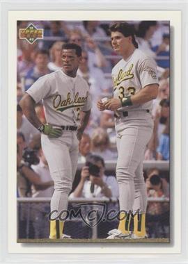 1992 Upper Deck - [Base] #640 - Rickey Henderson, Jose Canseco