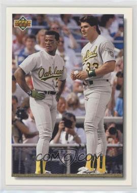 1992 Upper Deck - [Base] #640 - Rickey Henderson, Jose Canseco [Good to VG‑EX]
