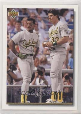 1992 Upper Deck - [Base] #640 - Rickey Henderson, Jose Canseco