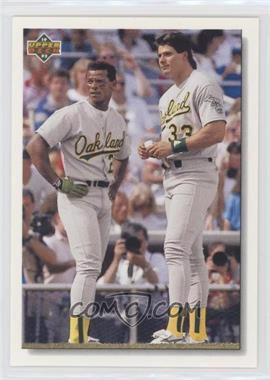 1992 Upper Deck - [Base] #640 - Rickey Henderson, Jose Canseco