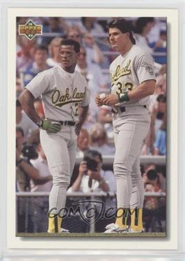 1992 Upper Deck - [Base] #640 - Rickey Henderson, Jose Canseco