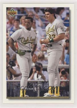 1992 Upper Deck - [Base] #640 - Rickey Henderson, Jose Canseco