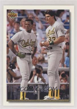 1992 Upper Deck - [Base] #640 - Rickey Henderson, Jose Canseco