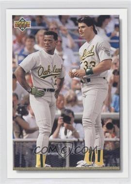 1992 Upper Deck - [Base] #640 - Rickey Henderson, Jose Canseco