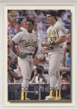 1992 Upper Deck - [Base] #640 - Rickey Henderson, Jose Canseco