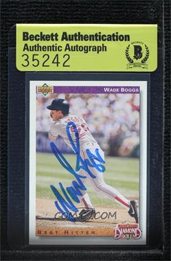 1992 Upper Deck - [Base] #646 - Wade Boggs [BAS Authentic]