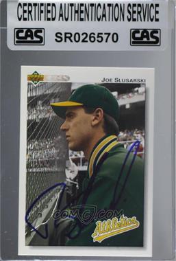 1992 Upper Deck - [Base] #663 - Joe Slusarski [CAS Certified Sealed]