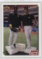 Barry Bonds, Andy Van Slyke [EX to NM]