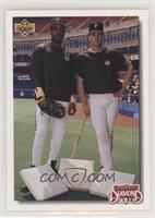 Barry Bonds, Andy Van Slyke [EX to NM]