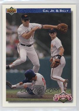 1992 Upper Deck - [Base] #82 - Bloodlines - Cal Ripken Jr., Billy Ripken