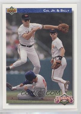 1992 Upper Deck - [Base] #82 - Bloodlines - Cal Ripken Jr., Billy Ripken