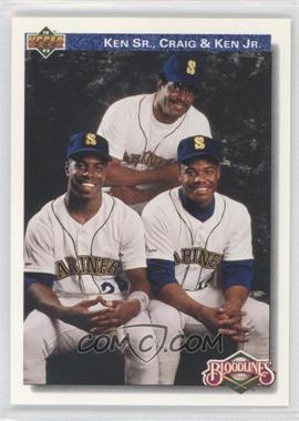 1992 Upper Deck - [Base] #85 - Bloodlines - Ken Griffey, Craig Griffey, Ken Griffey Jr.