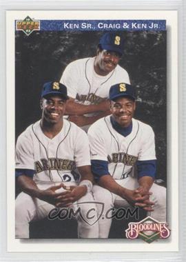 1992 Upper Deck - [Base] #85 - Bloodlines - Ken Griffey, Craig Griffey, Ken Griffey Jr.