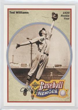 1992 Upper Deck - Baseball Heroes Ted Williams #28 - 1939 Rookie Year - Ted Williams