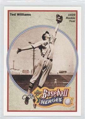 1992 Upper Deck - Baseball Heroes Ted Williams #28 - 1939 Rookie Year - Ted Williams