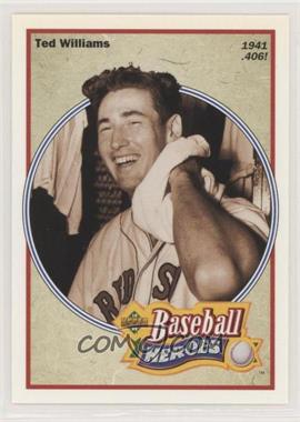 1992 Upper Deck - Baseball Heroes Ted Williams #29 - 1941 .406 - Ted Williams