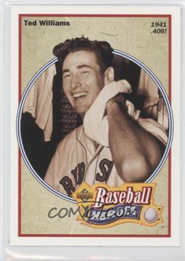 1992 Upper Deck - Baseball Heroes Ted Williams #29 - 1941 .406 - Ted Williams