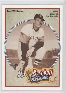 1992 Upper Deck - Baseball Heroes Ted Williams #33 - 1950s Player of the Decade - Ted Williams