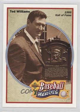 1992 Upper Deck - Baseball Heroes Ted Williams #35 - 1966 Hall of Fame - Ted Williams