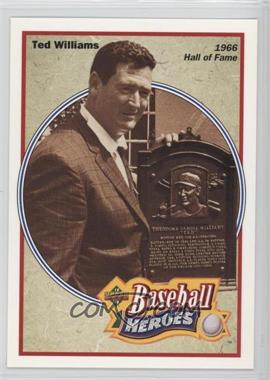 1992 Upper Deck - Baseball Heroes Ted Williams #35 - 1966 Hall of Fame - Ted Williams