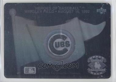 1992 Upper Deck - Heroes of Baseball Team Logo Hologram Inserts #_CHCU - Chicago Cubs [Good to VG‑EX]