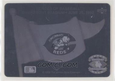 1992 Upper Deck - Heroes of Baseball Team Logo Hologram Inserts #_CIRE - Cincinnati Reds