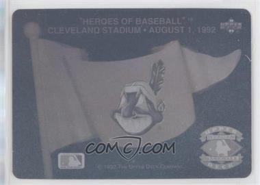 1992 Upper Deck - Heroes of Baseball Team Logo Hologram Inserts #_CLIN - Cleveland Indians Team