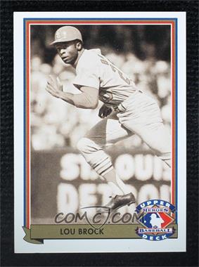 1992 Upper Deck - Heroes of Baseball #H6.1 - Lou Brock (Base)