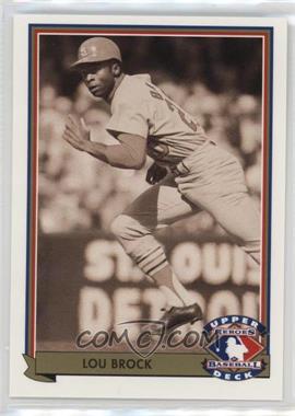 1992 Upper Deck - Heroes of Baseball #H6.1 - Lou Brock (Base)