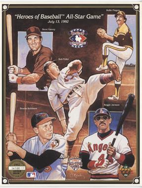 1992 Upper Deck Limited Edition Collector Series Sheets - Heroes of Baseball #GFFRJ - Steve Garvey, Rollie Fingers, Bob Feller, Brooks Robinson, Reggie Jackson (1992 All-Star Game) /67000