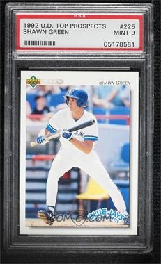 1992 Upper Deck Minor League - [Base] #225 - Shawn Green [PSA 9 MINT]