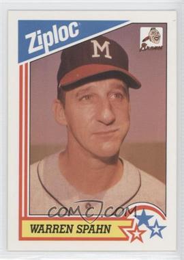 1992 Ziploc - [Base] #1 - Warren Spahn