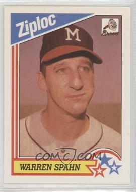 1992 Ziploc - [Base] #1 - Warren Spahn