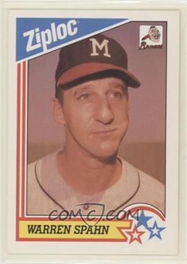 1992 Ziploc - [Base] #1 - Warren Spahn