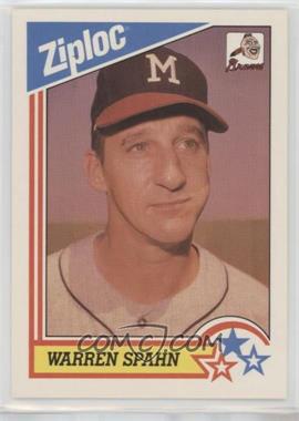 1992 Ziploc - [Base] #1 - Warren Spahn