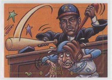 1993-95 Cardtoons - [Base] #82 - Swift Justice (David Justice)